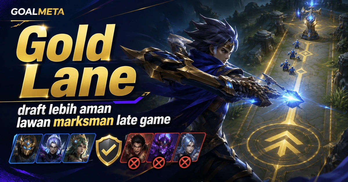 Gold Lane: Farming Aman, Jaga Posisi, Carry Late Game