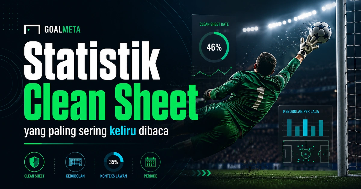 Statistik Clean Sheet yang Paling Sering Keliru Dibaca
